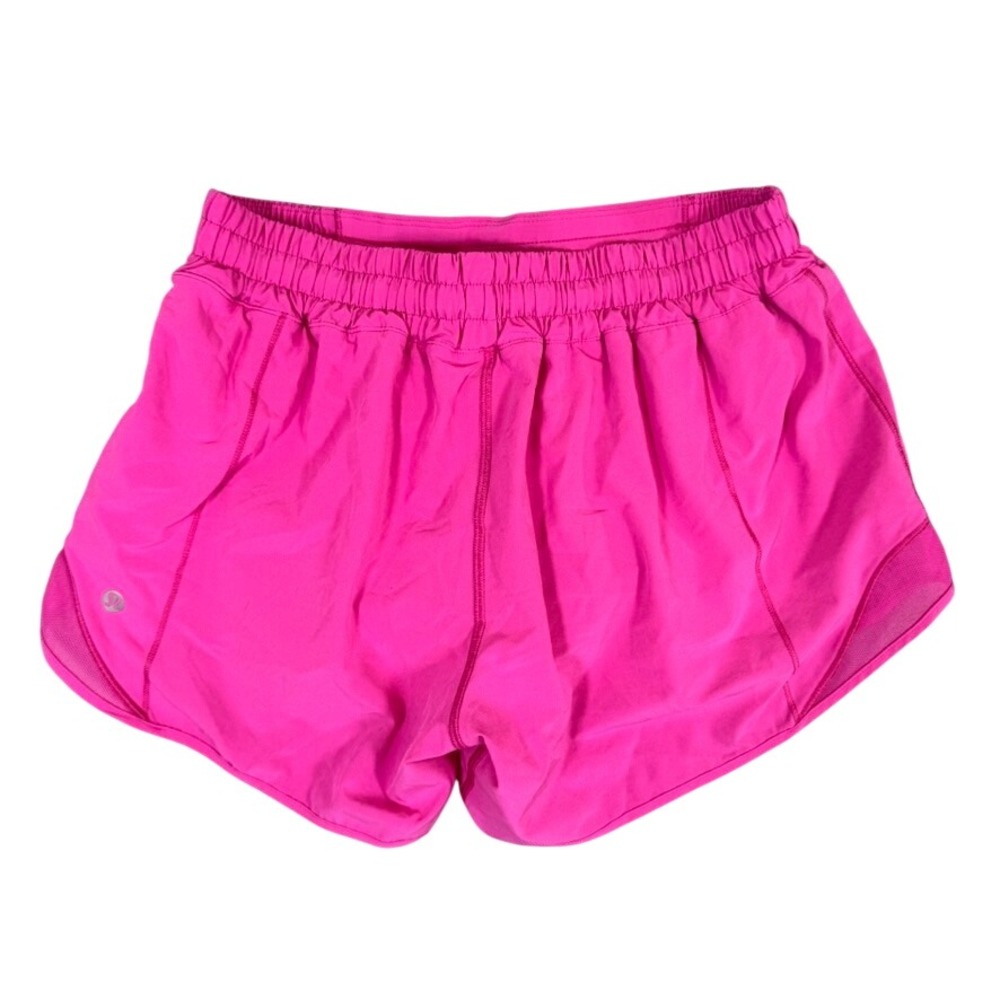 Lululemon Hotty Hot Low-Rise Lined Shorts Pink 2.5 Inch Inseam Size 6 READ